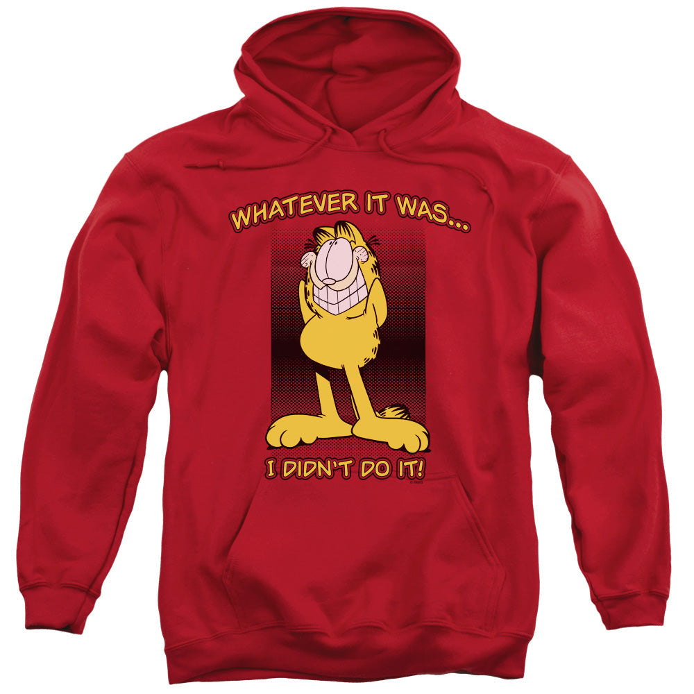 Garfield I Didn't Do It Mens Hoodie Red