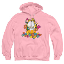 Load image into Gallery viewer, Garfield In The Garden Mens Hoodie Pink
