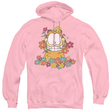 Load image into Gallery viewer, Garfield In The Garden Mens Hoodie Pink
