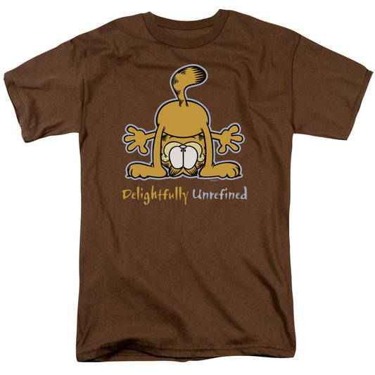 Garfield Delightfully Unrefined Mens T Shirt Coffee