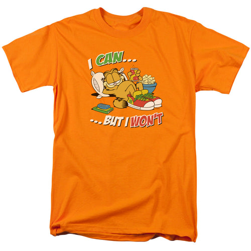 Garfield I Can... Mens T Shirt Orange