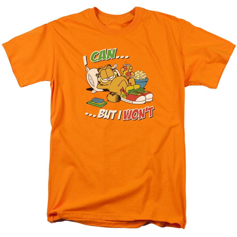 Garfield I Can... Mens T Shirt Orange