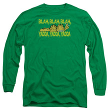 Load image into Gallery viewer, Garfield Blah Blah Blah Mens Long Sleeve Shirt Kelly Green Officially Licensed
