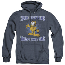 Load image into Gallery viewer, Garfield Heads Or Tails Heather Mens Hoodie Navy
