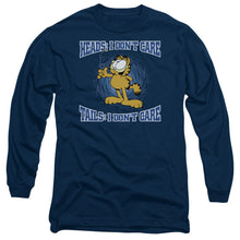 Load image into Gallery viewer, Garfield Heads Or Tails Mens Long Sleeve Shirt Navy Officially Licensed

