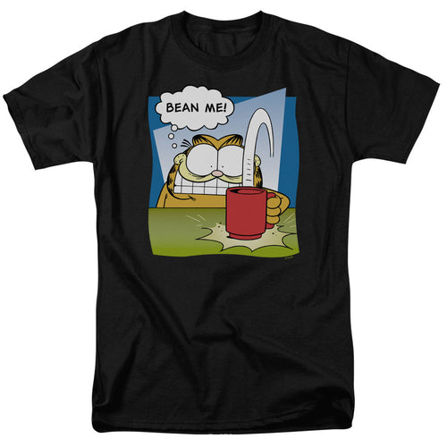 Garfield Bean Me Mens T Shirt Black