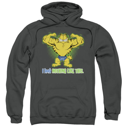 Garfield Nothing Like This Mens Hoodie Charcoal