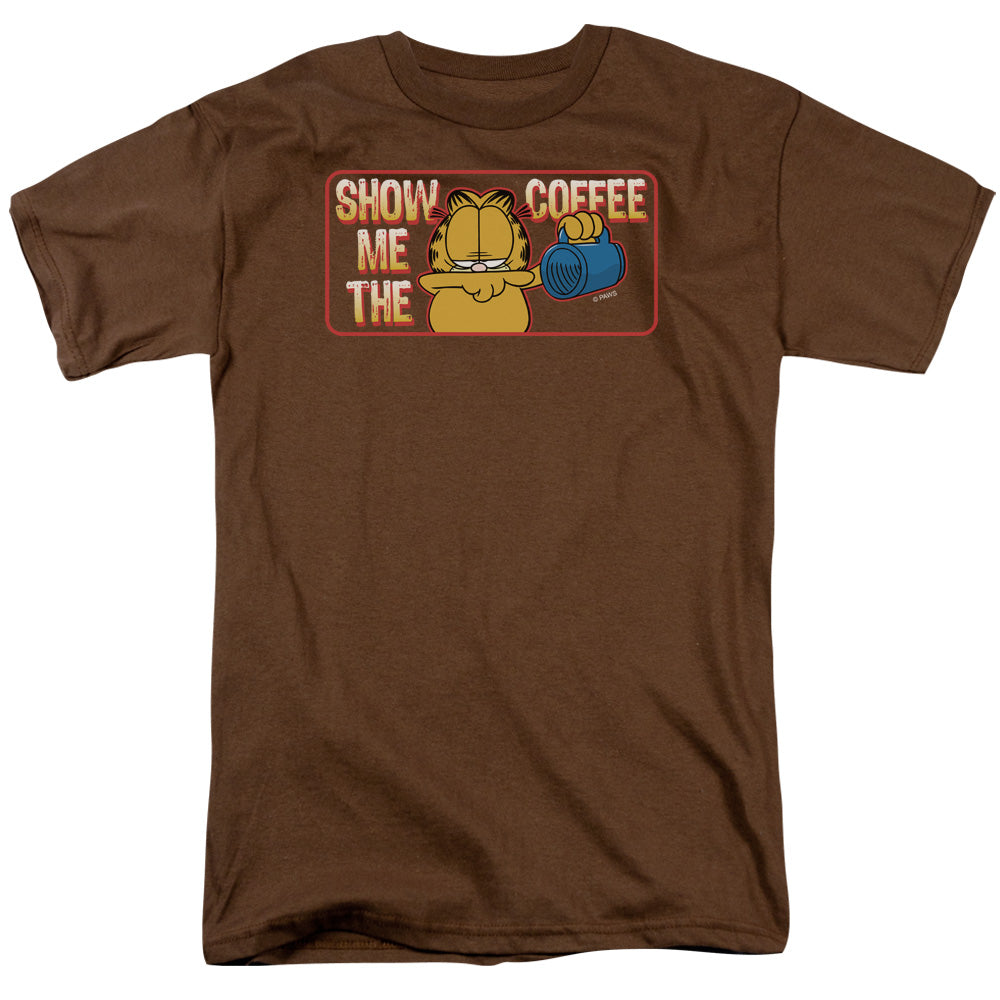 Garfield Show Me The Coffee Mens T Shirt Coffee