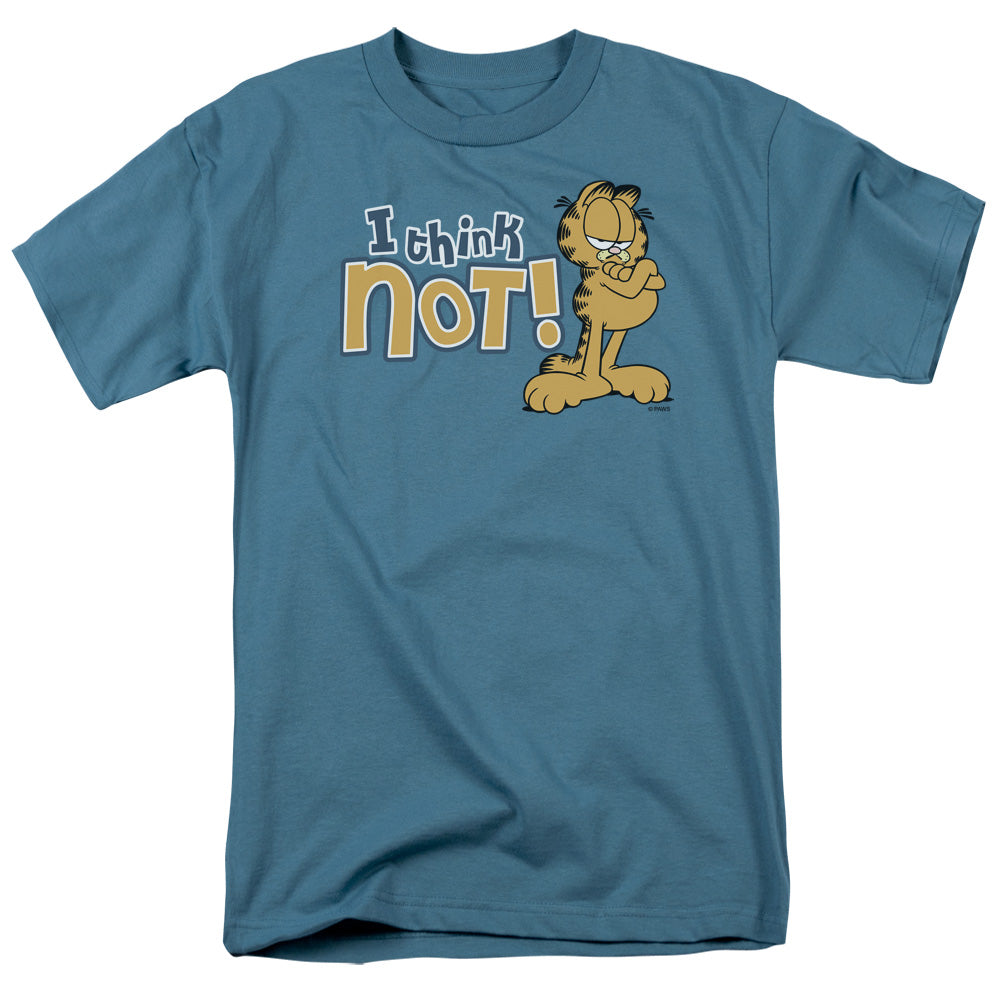 Garfield I Think Not Mens T Shirt Slate