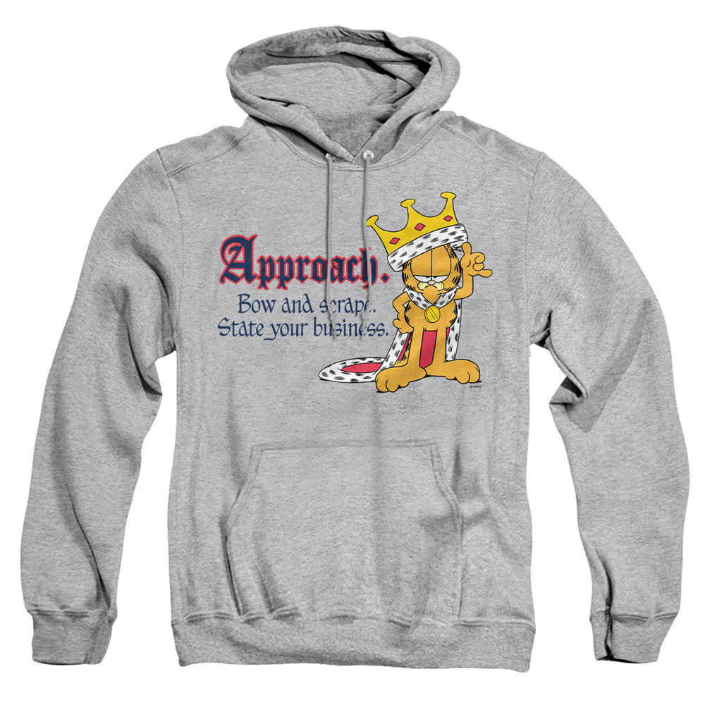 Garfield State Your Business Mens Hoodie Athletic Heather