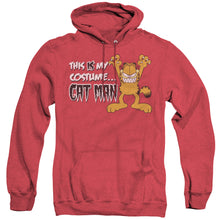Load image into Gallery viewer, Garfield Cat Man Heather Mens Hoodie Red
