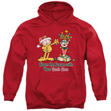 Load image into Gallery viewer, Garfield Share The Season Mens Hoodie Red
