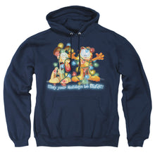 Load image into Gallery viewer, Garfield Bright Holidays Mens Hoodie Navy
