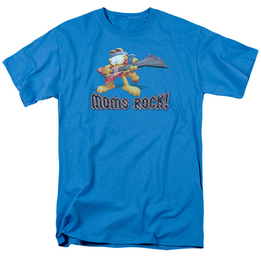 Garfield Moms Rock Mens T Shirt Turquoise