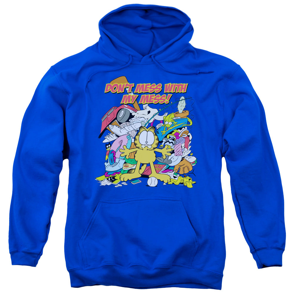 Garfield My Mess Mens Hoodie Royal Blue