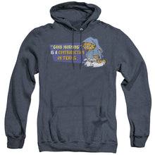Load image into Gallery viewer, Garfield Contradicition In Terms Heather Mens Hoodie Navy
