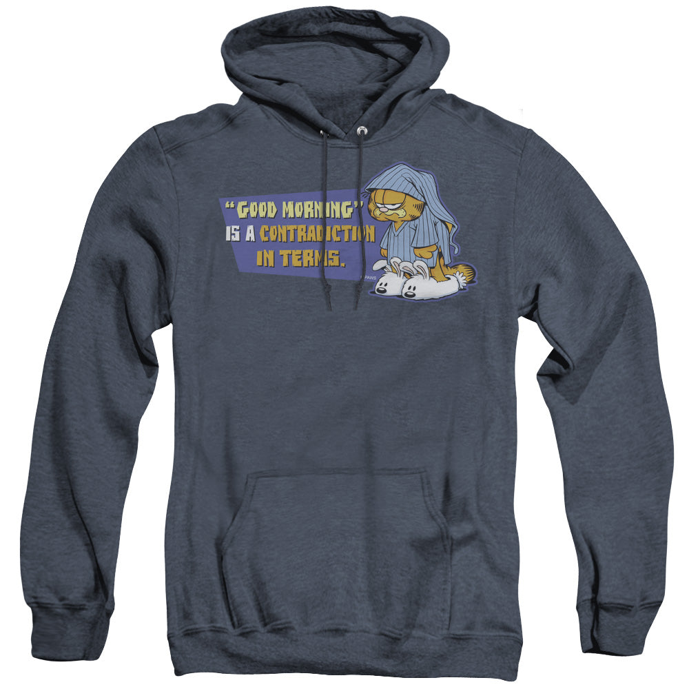 Garfield Contradicition In Terms Heather Mens Hoodie Navy