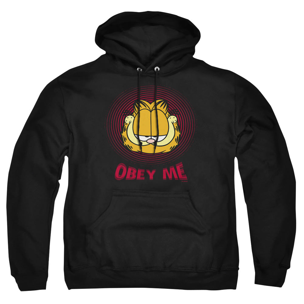Garfield Obey Me Mens Hoodie Black