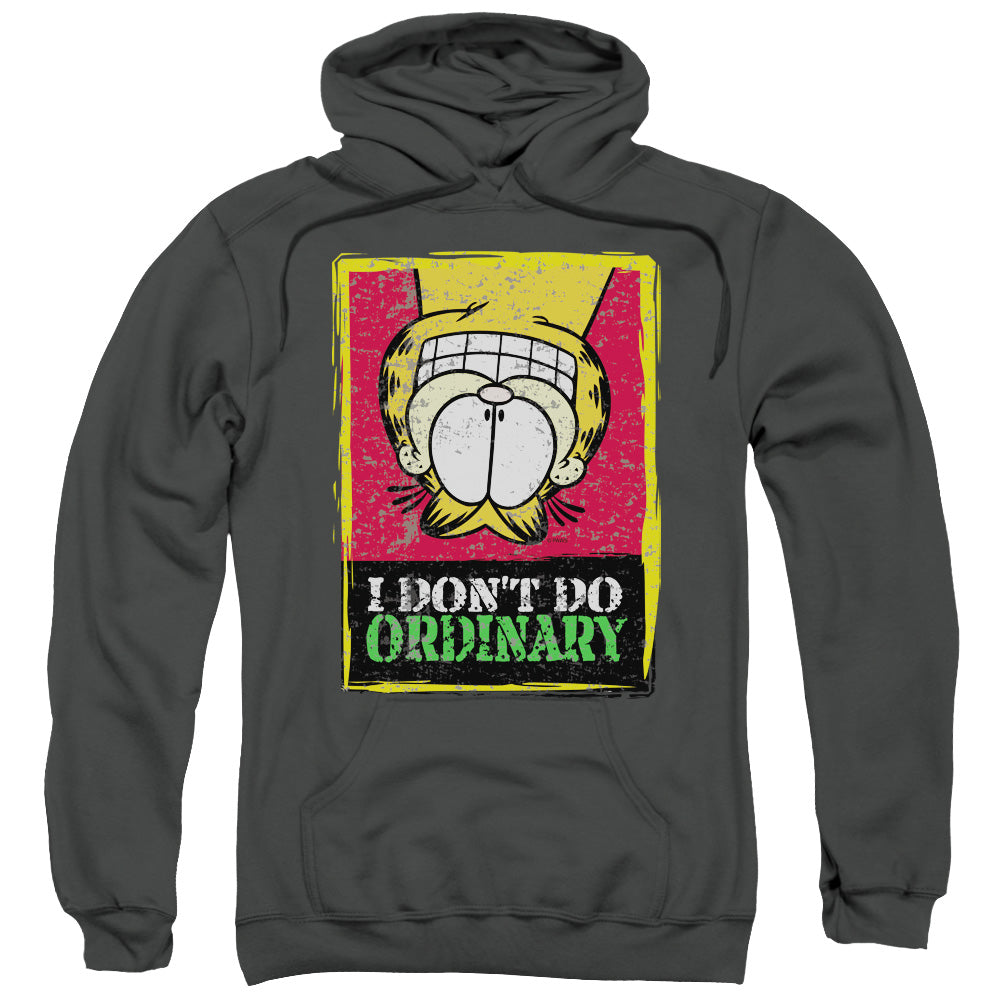Garfield I Don't Do Ordinary Mens Hoodie Charcoal