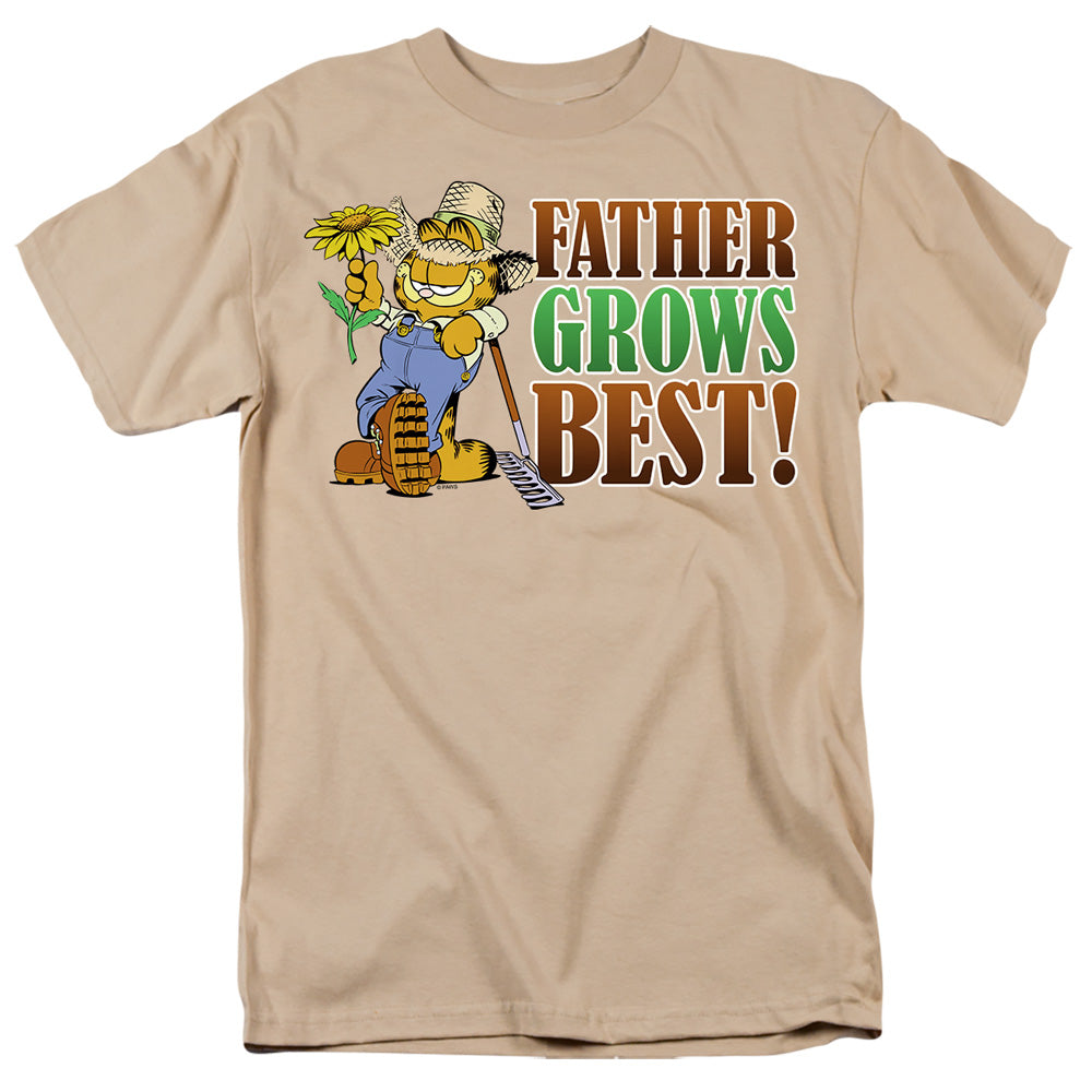 Garfield Father Grows Best Mens T Shirt Sand