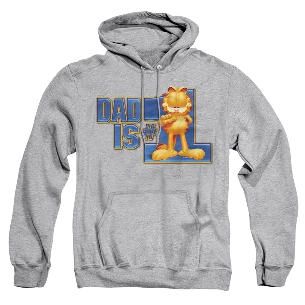 Garfield Dad Is Number One Mens Hoodie Athletic Heather