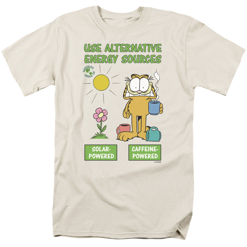 Garfield Alternative Energy Mens T Shirt Cream