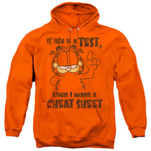 Load image into Gallery viewer, Garfield Cheat Sheet Mens Hoodie Orange
