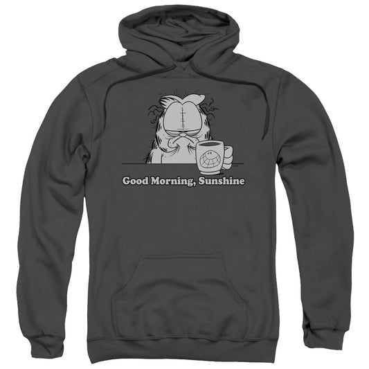 Garfield Good Morning Sunshine Mens Hoodie Charcoal