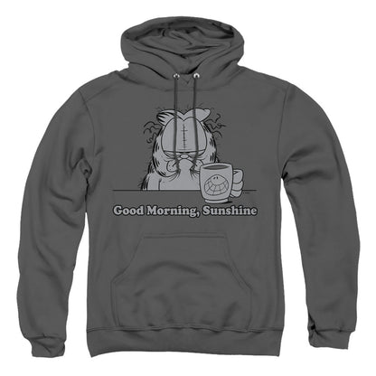 Garfield Good Morning Sunshine Mens Hoodie Charcoal