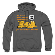 Load image into Gallery viewer, Garfield Stay Awake Mens Hoodie Charcoal
