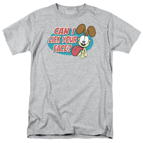 Garfield Question Mens T Shirt Athletic Heather