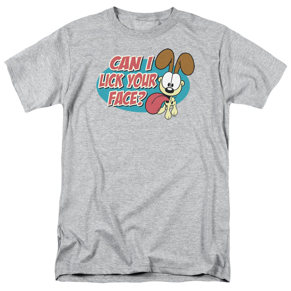 Garfield Question Mens T Shirt Athletic Heather