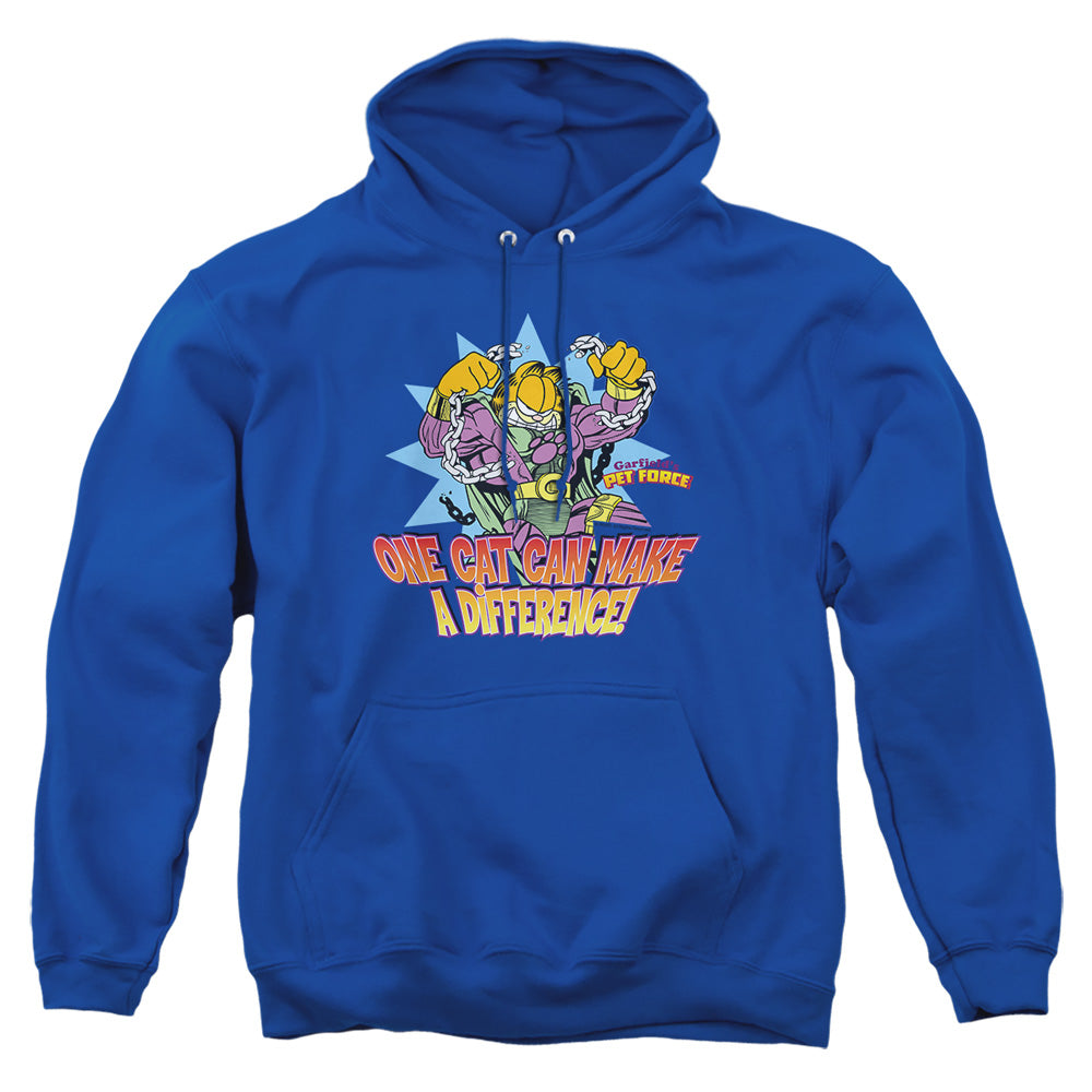 Garfield Make A Difference Mens Hoodie Royal