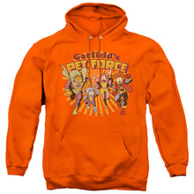 Load image into Gallery viewer, Garfield Pet Force Burst Mens Hoodie Orange
