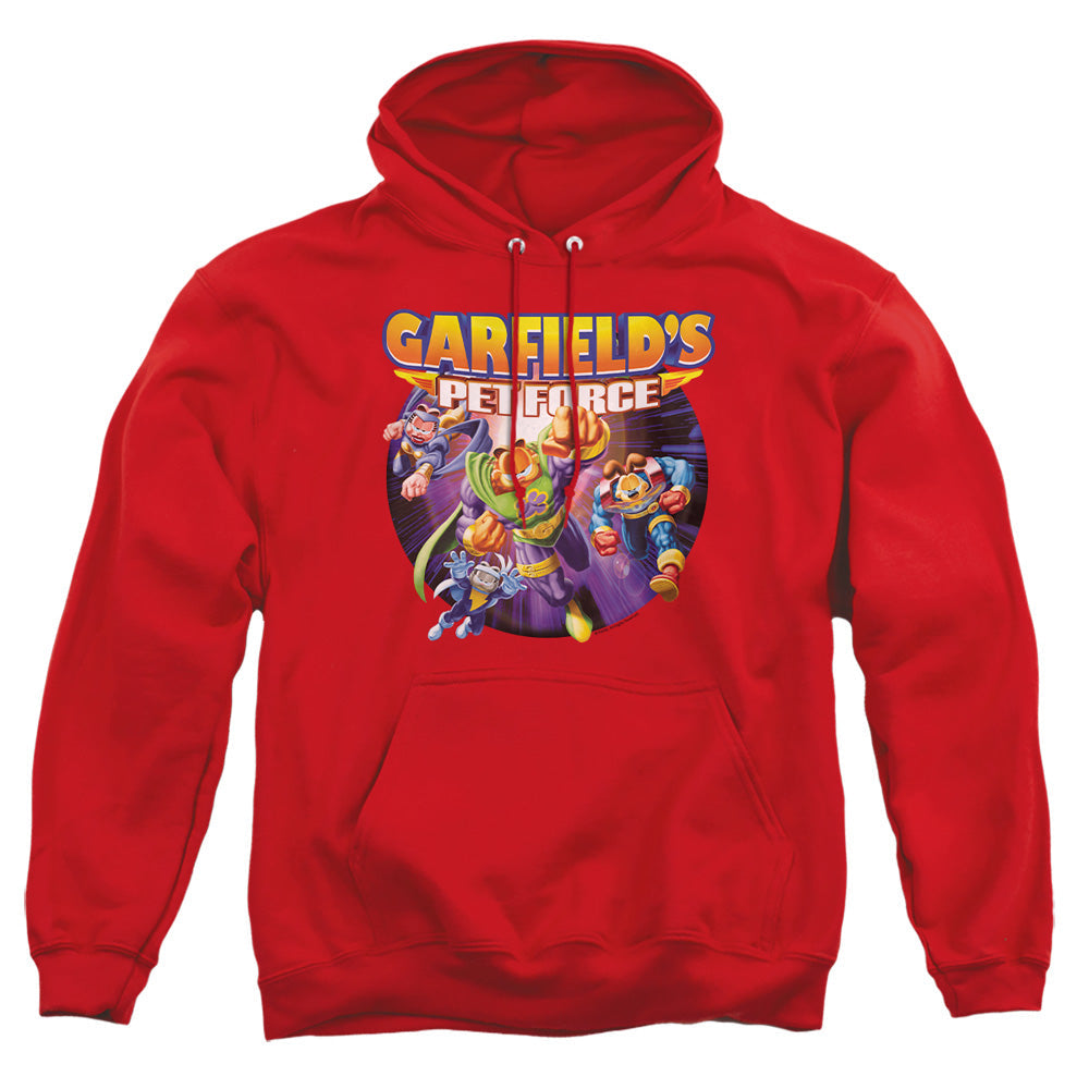 Garfield Pet Force Four Mens Hoodie Red