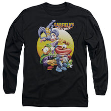 Load image into Gallery viewer, Garfield Tongue Of Doom Mens Long Sleeve Shirt Black Officially Licensed
