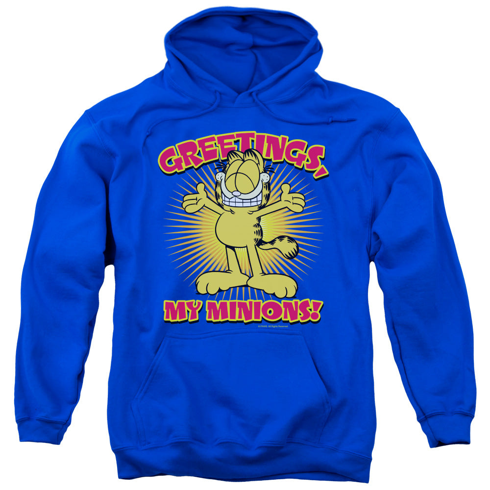 Garfield Minions Mens Hoodie Royal Blue