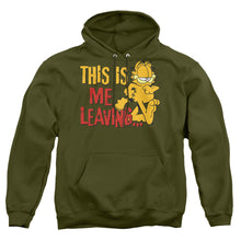Load image into Gallery viewer, Garfield Leaving Mens Hoodie Military Green
