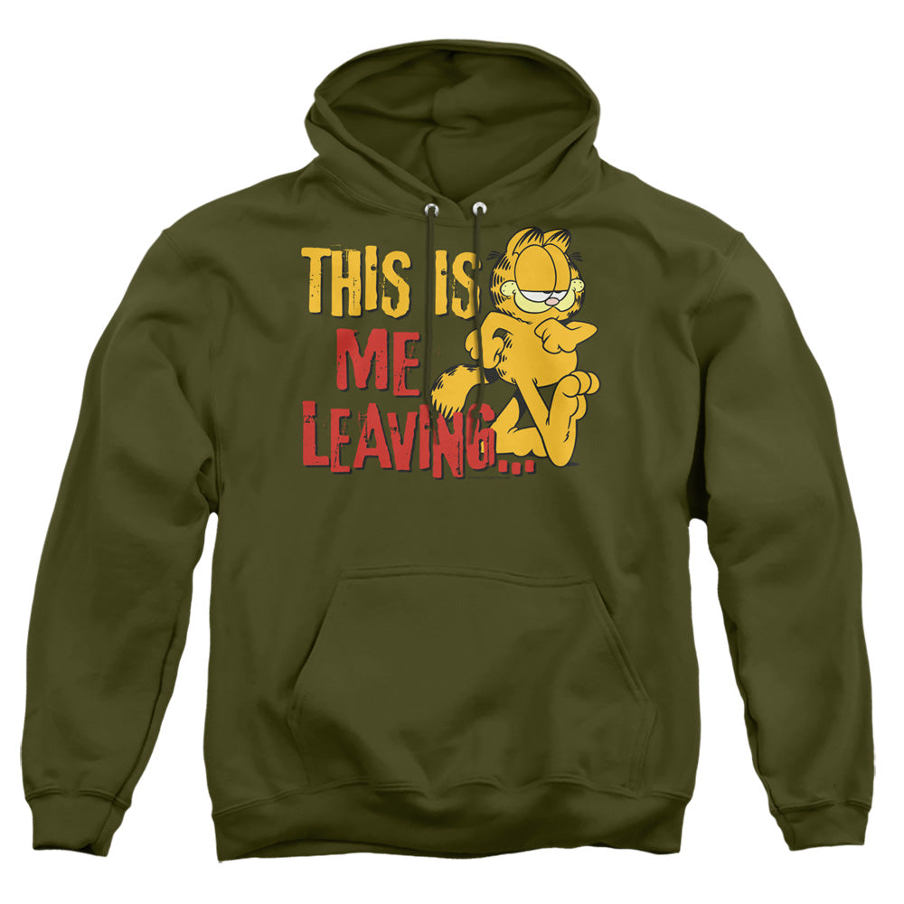 Garfield Leaving Mens Hoodie Military Green