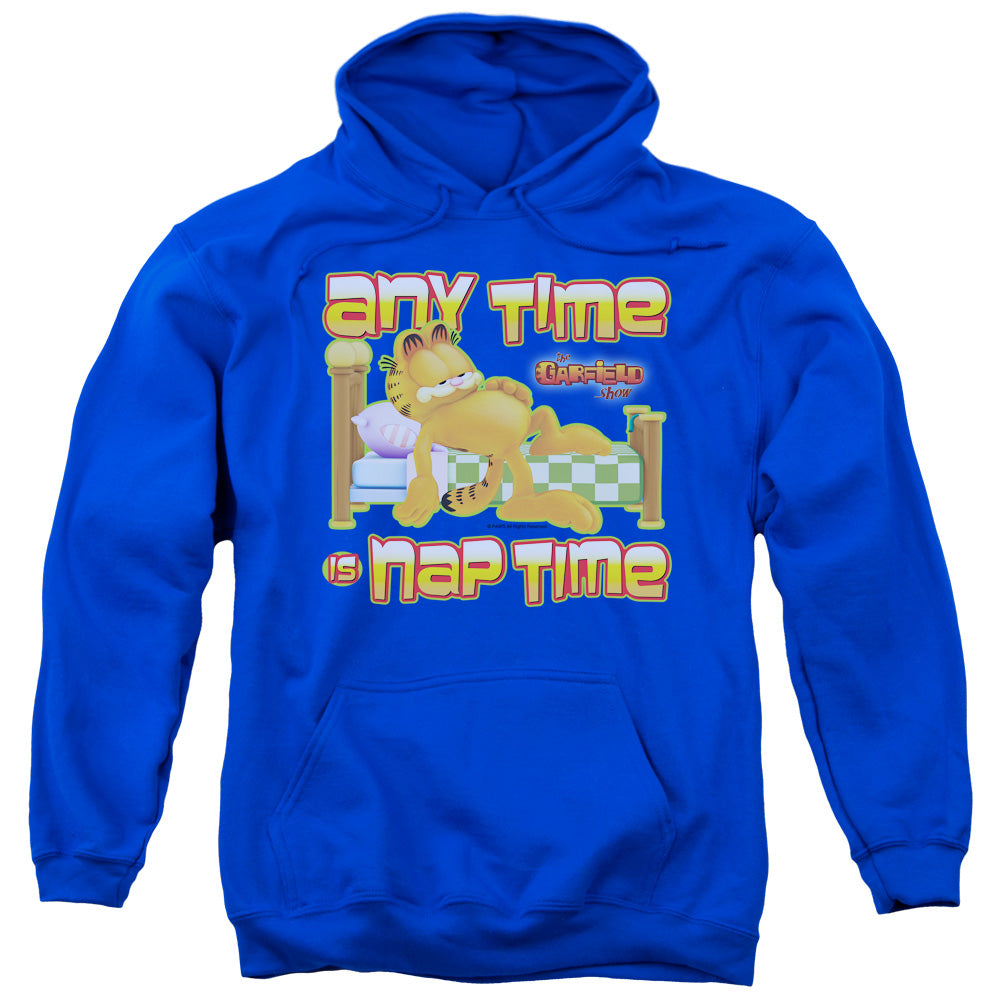 Garfield Nap Time Mens Hoodie Royal Blue