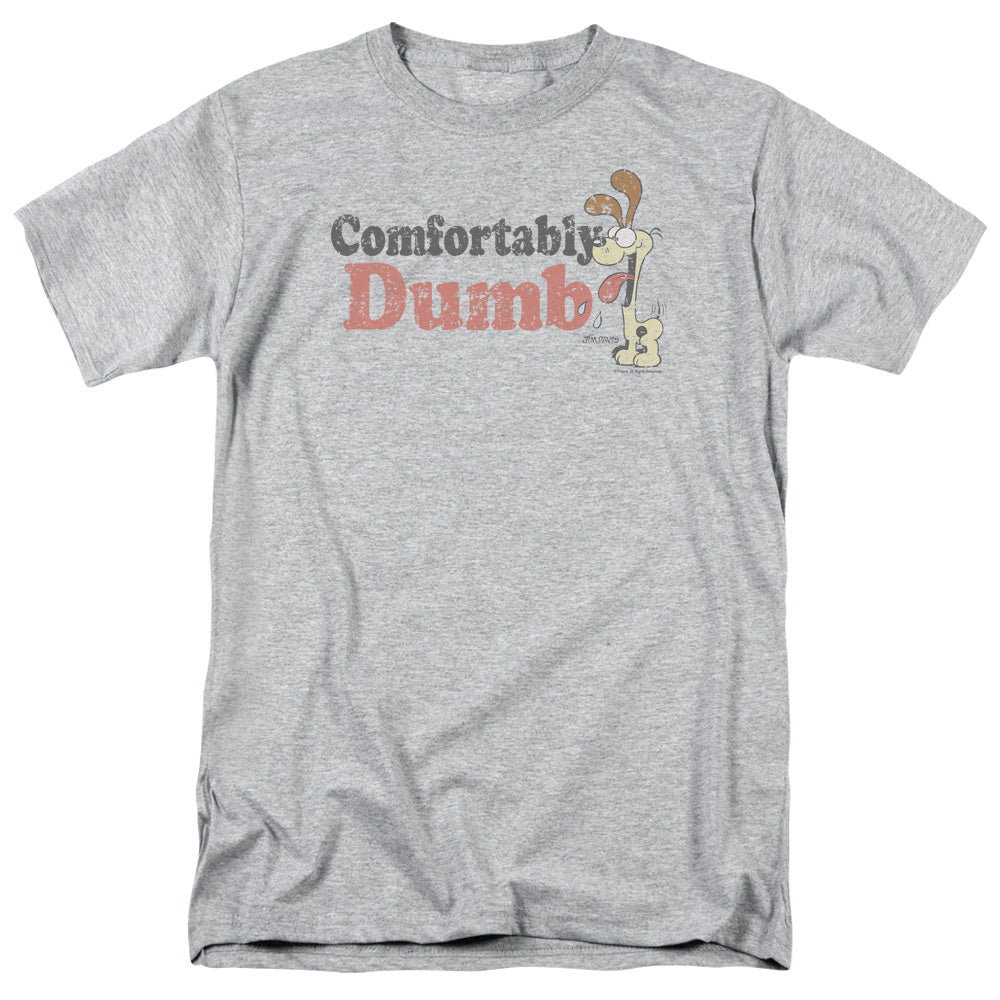 Garfield Comfortably Dumb Mens T Shirt Athletic Heather