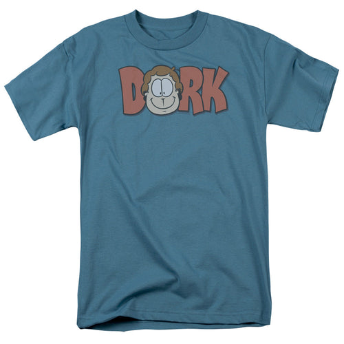 Garfield Dork Mens T Shirt Slate