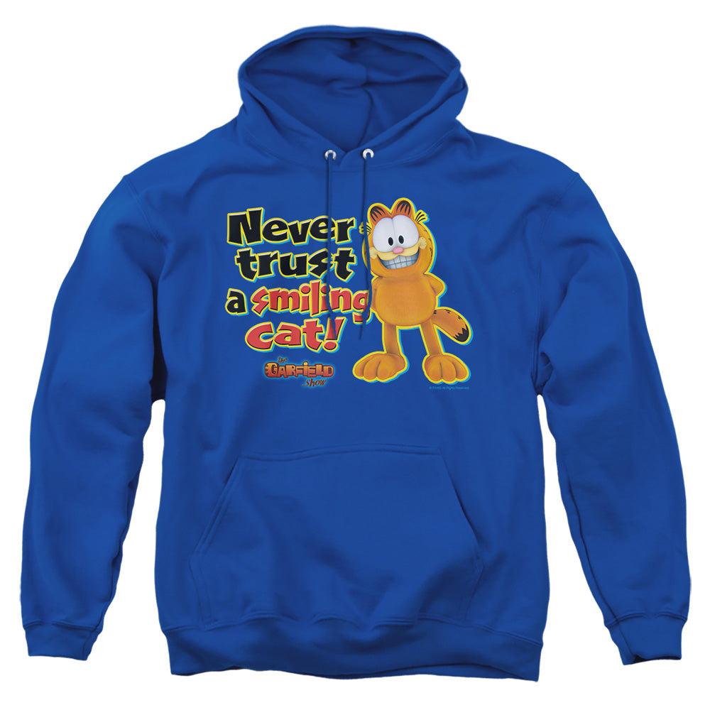 Garfield Smiling Mens Hoodie Royal