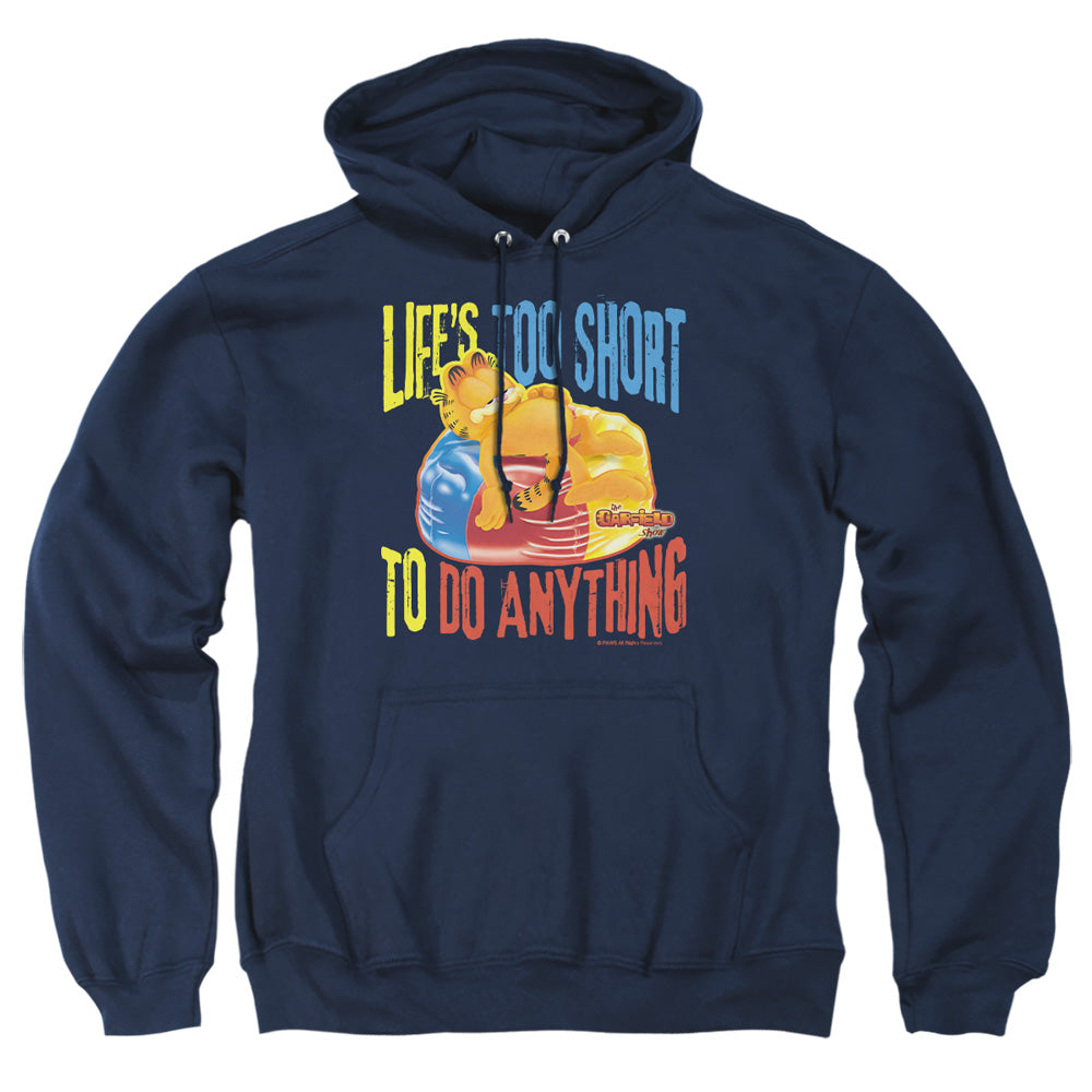 Garfield Too Short Mens Hoodie Navy