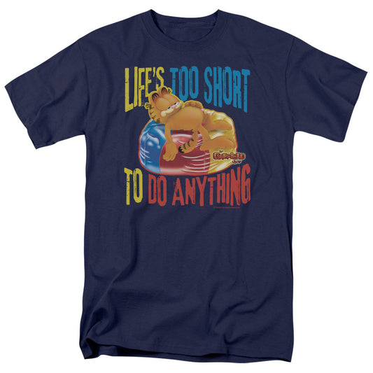 Garfield Too Short Mens T Shirt Navy