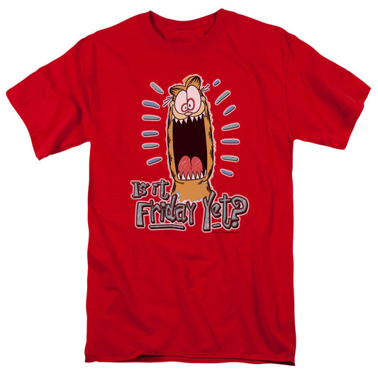 Garfield Friday Mens T Shirt Red