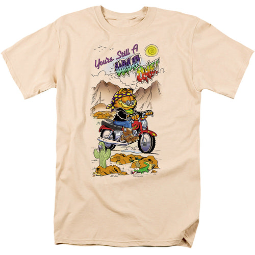 Garfield Wild One Mens T Shirt Cream