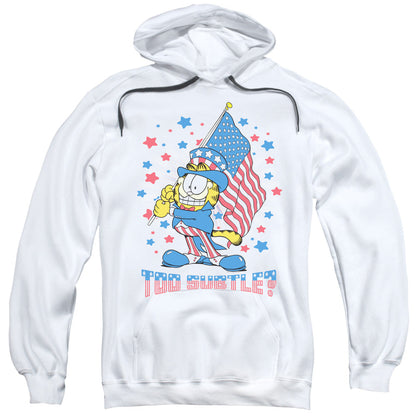 Garfield Subtle Mens Hoodie White