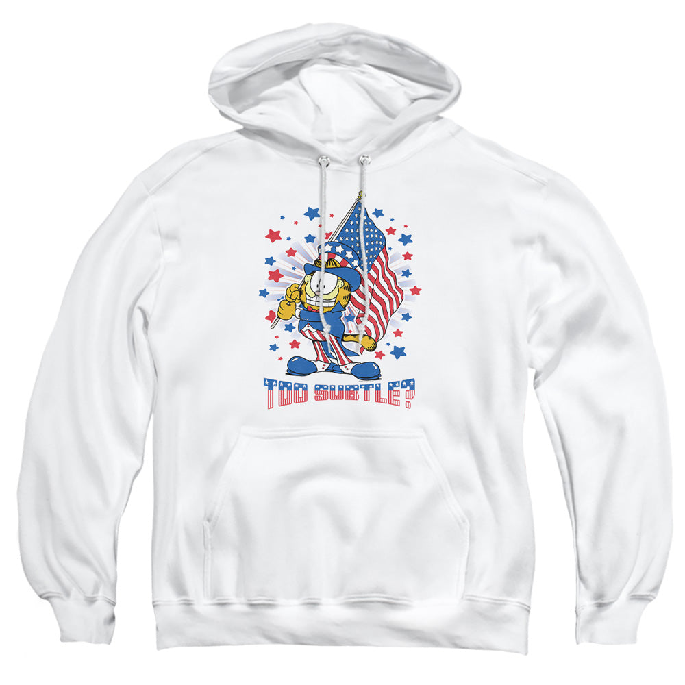 Garfield Subtle Mens Hoodie White