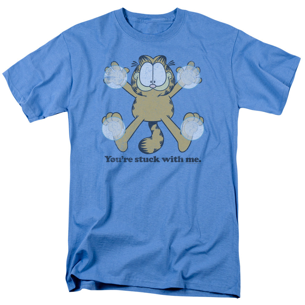 Garfield Stuck Mens T Shirt Carolina Blue